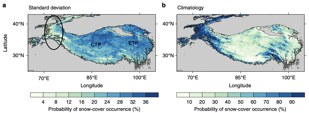 NOAA IMS 눈덮임 자료 표출 샘플